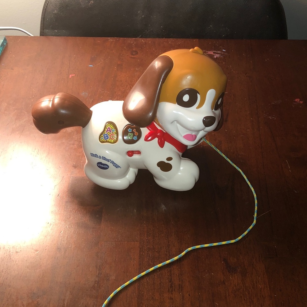 💙 Pull-Along Puppy Toy with Learning Buttons